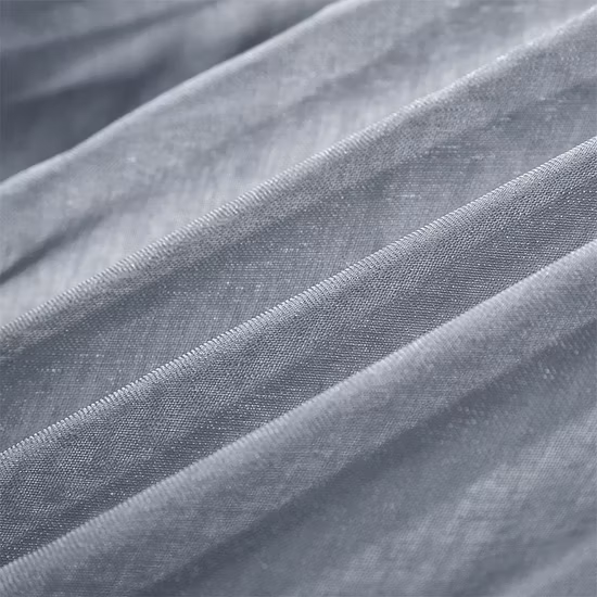Modern Style Solid Linen Jacquard Polyester Blackout Curtain Fabric